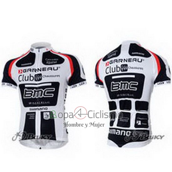 Bmc Ropa Ciclismo Culotte Corto 2011 Mangas Cortas Blanco y Negro